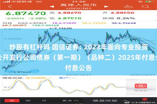 炒股有杠杆吗 国信证券: 2023年面向专业投资者公开发行公司债券（第一期）（品种二）2025年付息公告